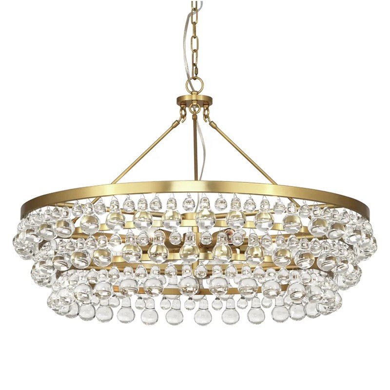 Anqeer Waterdrop Round Chandelier 35" - Cyran Lamps