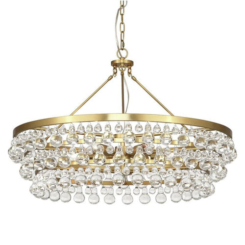 Anqeer Waterdrop Round Chandelier 35" - Cyran Lamps