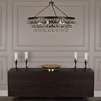 Anqeer Waterdrop Round Chandelier 35" - Cyran Lamps