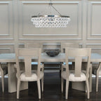 Anqeer Waterdrop Round Chandelier 35" - Cyran Lamps