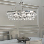 Anqeer Waterdrop Round Chandelier 35" - Cyran Lamps