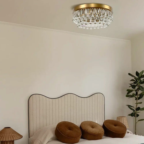 Anqeer Waterdrop Round Flushmount 15" - Cyran Lamps