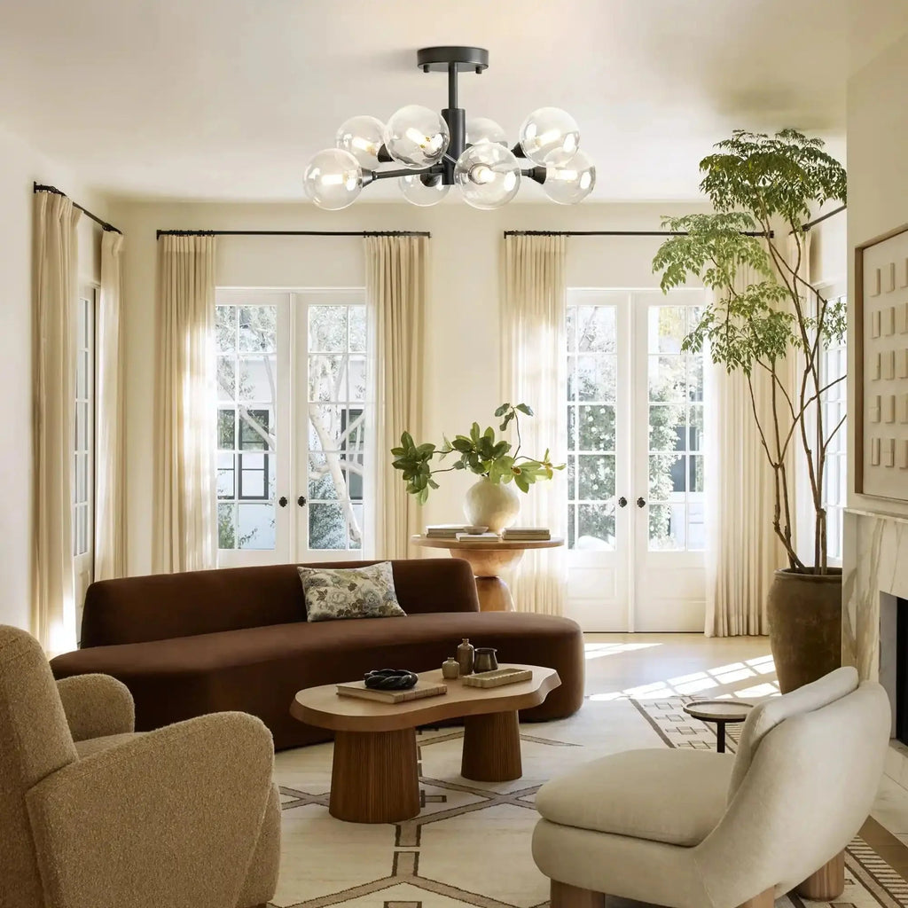 Apollo Round Chandelier 36", 47", 59" - Cyran Lamps