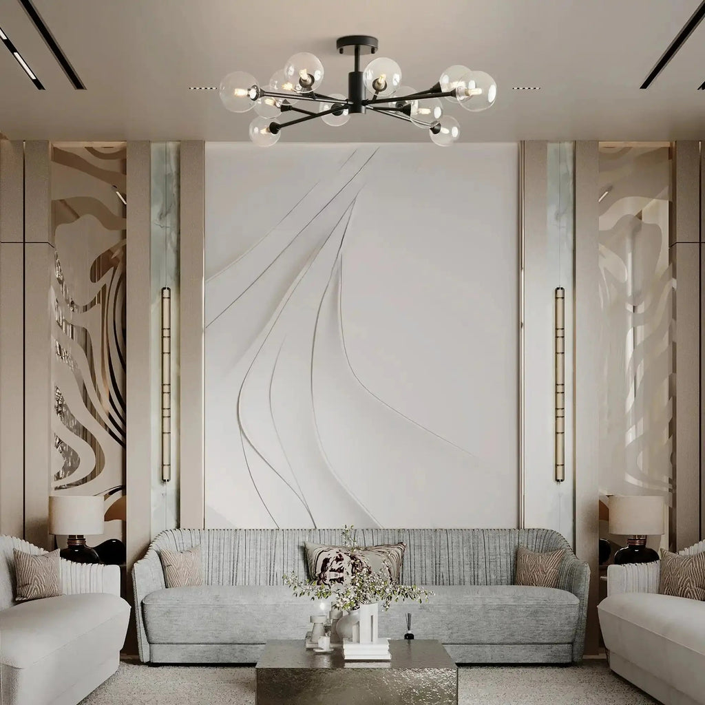 Apollo Round Chandelier 36", 47", 59" - Cyran Lamps