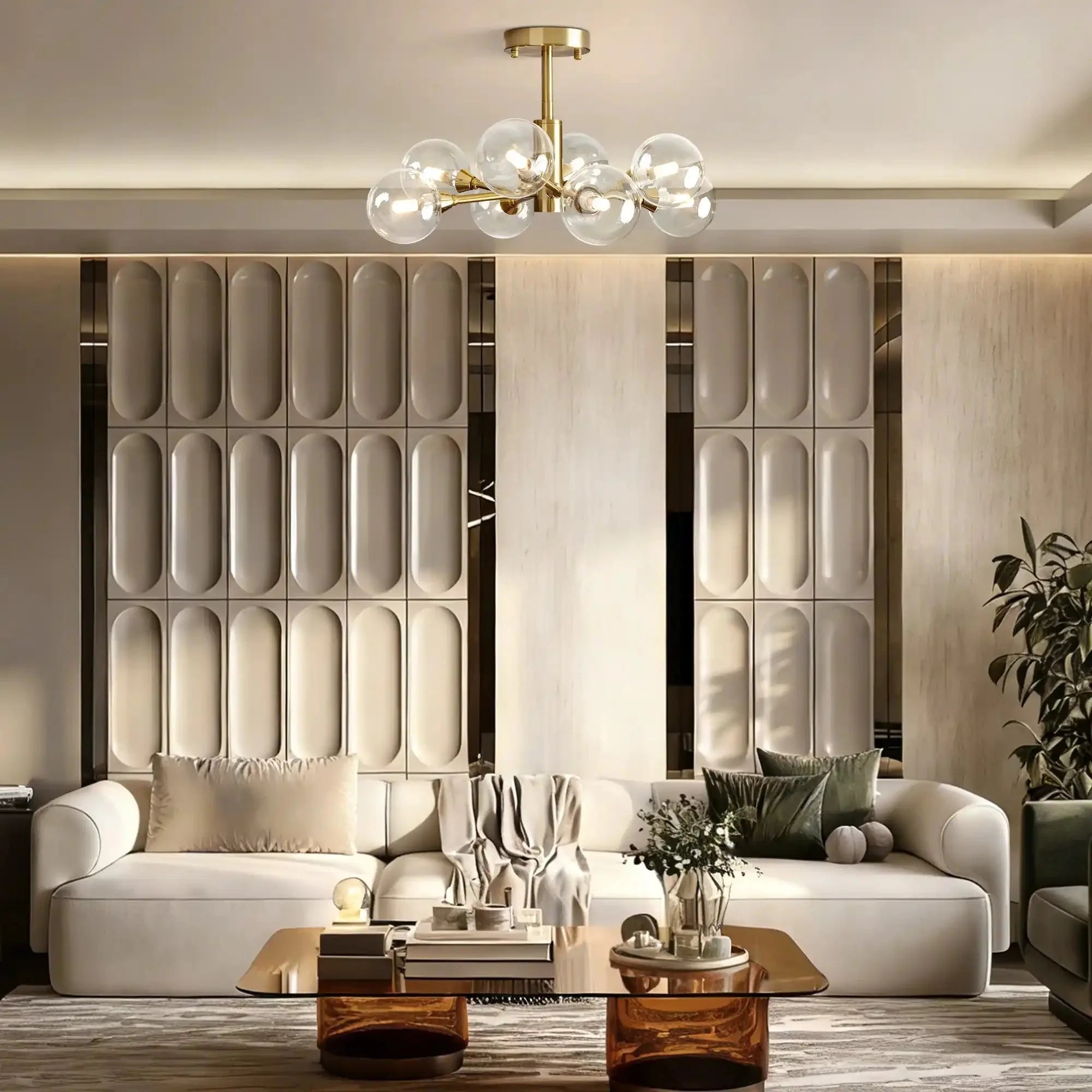 Apollo Round Chandelier 36", 47", 59" - Cyran Lamps