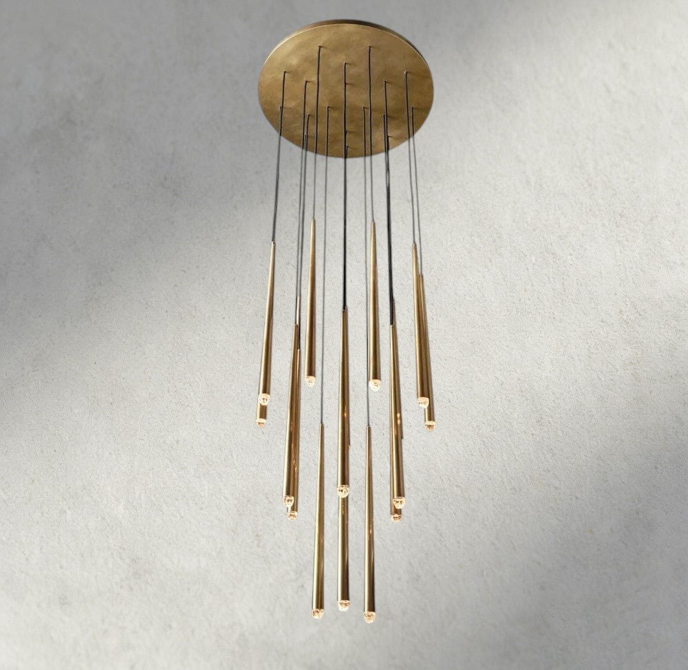 Aqaitaiva Round Chandelier 18", 24", 30", 48" - Cyran Lamps