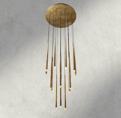 Aqaitaiva Round Chandelier 18", 24", 30", 48" - Cyran Lamps