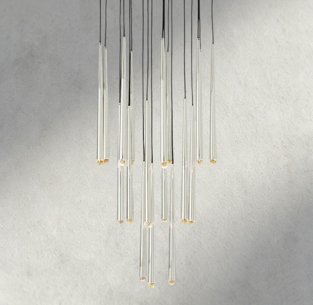 Aqaitaiva Round Chandelier 18", 24", 30", 48" - Cyran Lamps