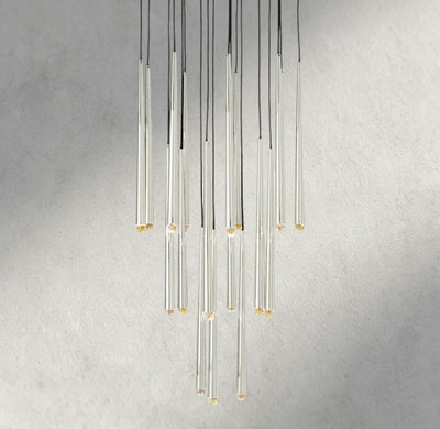 Aqaitaiva Round Chandelier 18", 24", 30", 48" - Cyran Lamps