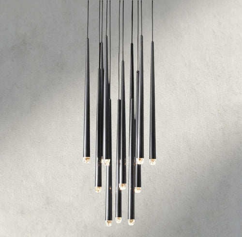 Aqaitaiva Round Chandelier 18", 24", 30", 48" - Cyran Lamps