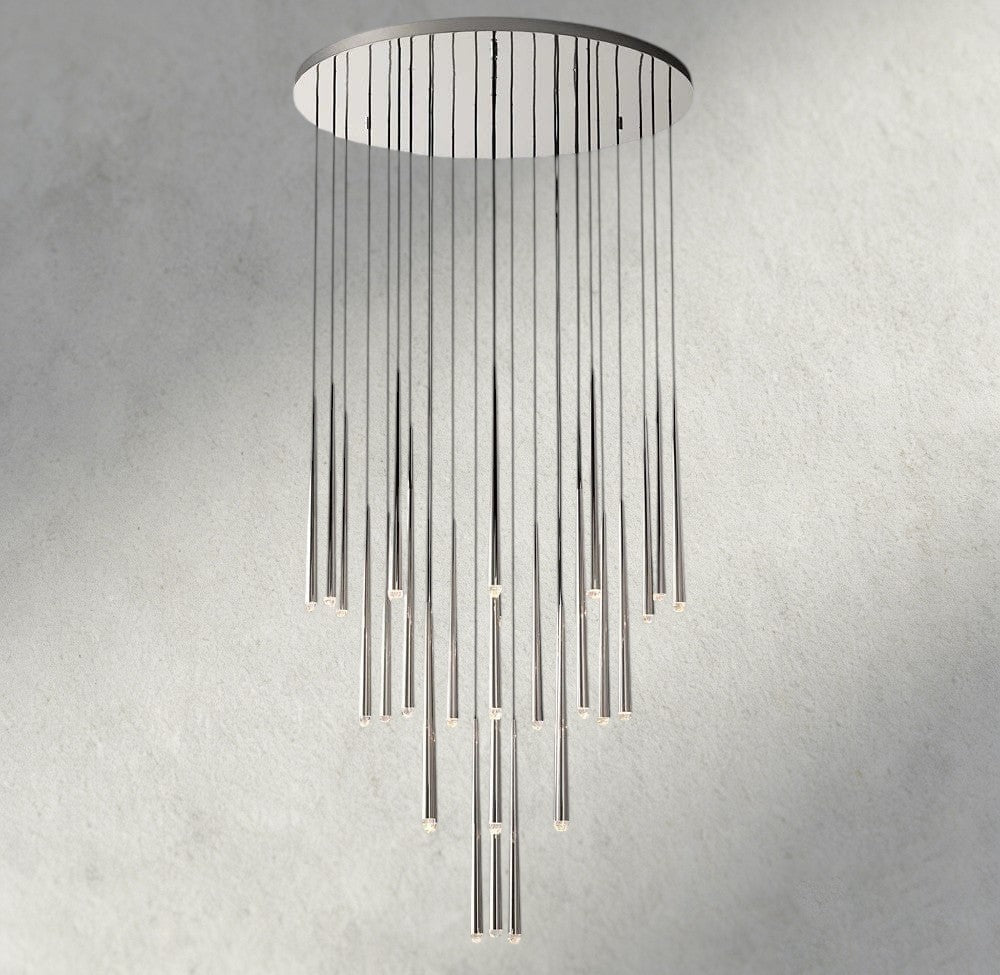 Aqaitaiva Round Chandelier 18", 24", 30", 48" - Cyran Lamps