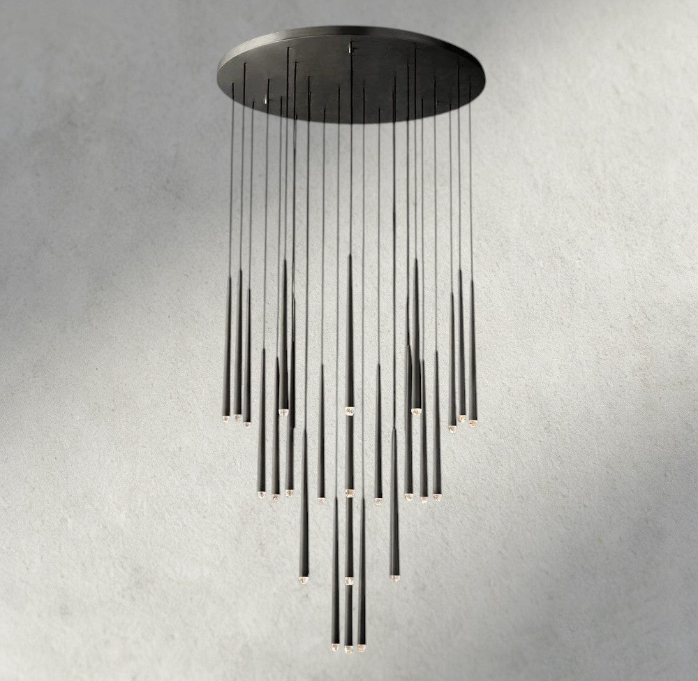 Aqaitaiva Round Chandelier 18", 24", 30", 48" - Cyran Lamps