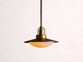 Argent Opal Glass Dome Pendant 14'' 24''D - Cyran Lamps