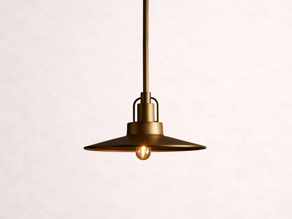 Argent Opal Glass Dome Pendant 14'' 24''D - Cyran Lamps