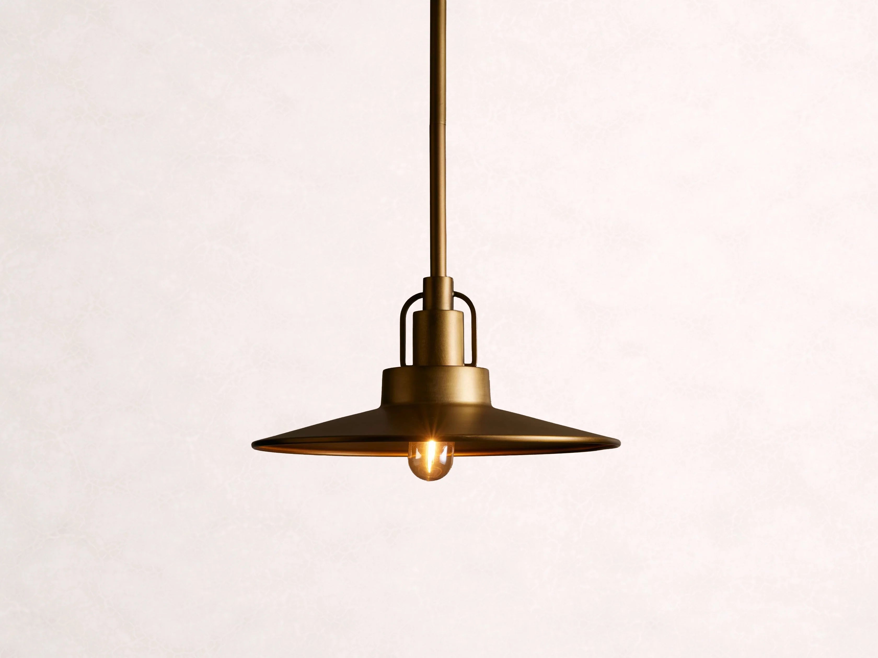 Argent Opal Glass Dome Pendant 14'' 24''D - Cyran Lamps