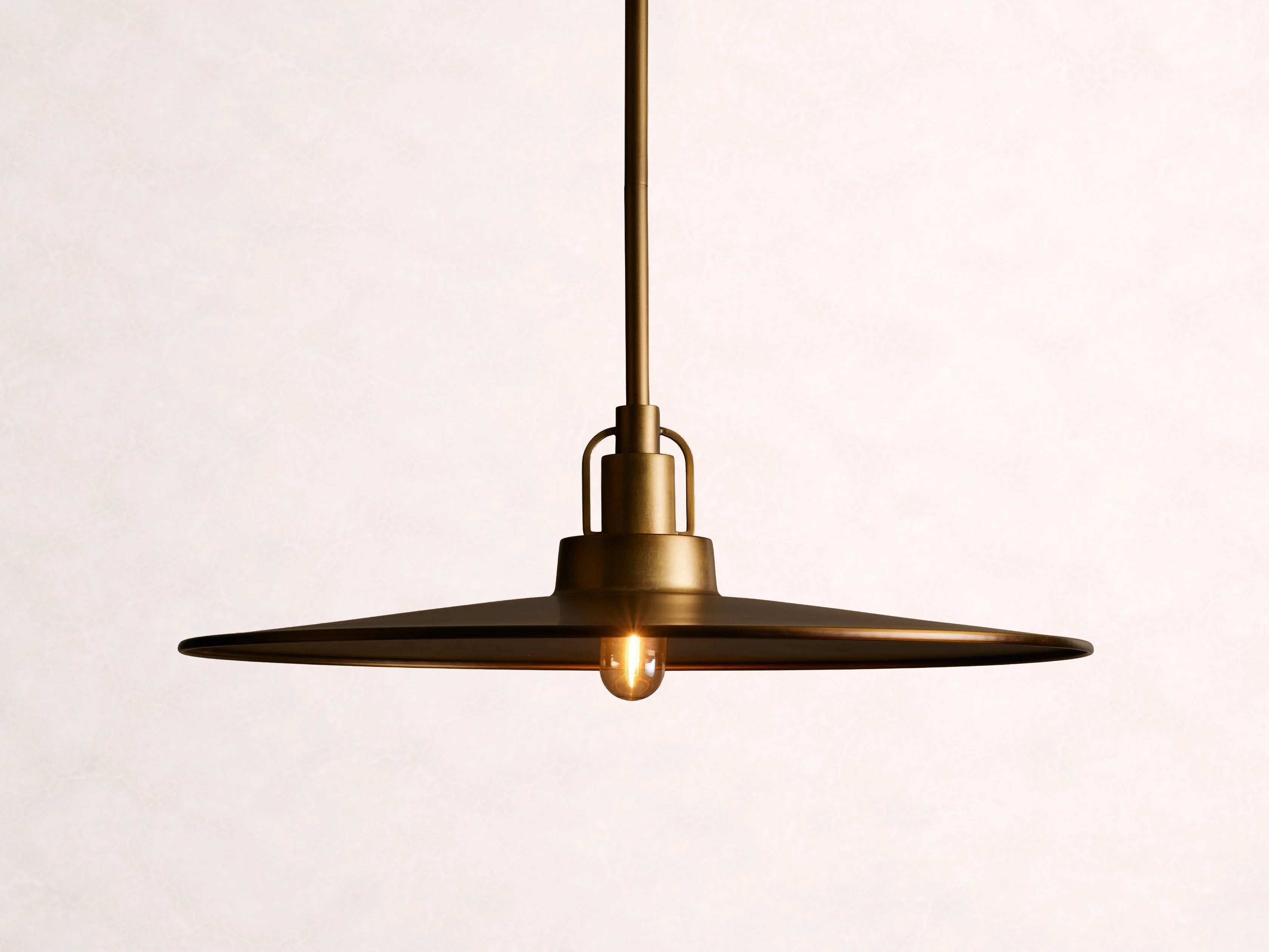 Argent Opal Glass Dome Pendant 14'' 24''D - Cyran Lamps