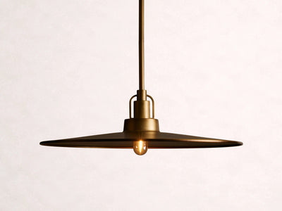 Argent Opal Glass Dome Pendant 14'' 24''D - Cyran Lamps