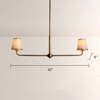 Aria 2 - Light Linear Chandelier - Cyran Lamps