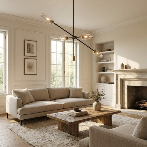 Arrow Bronze Chandelier - Cyran Lamps
