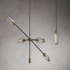 Arrow Bronze Glass Chandelier - Cyran Lamps