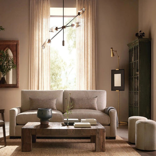 Arrow Bronze Glass Chandelier - Cyran Lamps