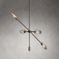 Arrow Bronze Glass Chandelier - Cyran Lamps