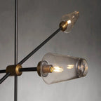 Arrow Bronze Glass Chandelier - Cyran Lamps