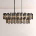 Art Glass Delsia Linear Chandelier - Cyran Lamps