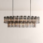 Art Glass Delsia Linear Chandelier - Cyran Lamps