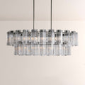 Art Glass Delsia Linear Chandelier - Cyran Lamps