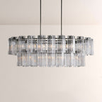 Art Glass Delsia Linear Chandelier - Cyran Lamps