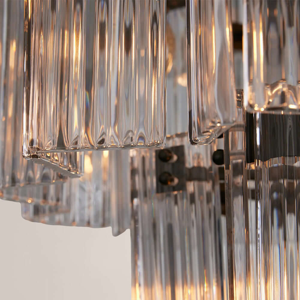 Art Glass Delsia Round Chandelier 48" - Cyran Lamps
