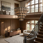 Art Glass Delsia Round Chandelier 60" - Cyran Lamps