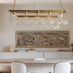 Aubluxe Rectangular Chandelier - Cyran Lamps