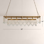 Aubluxe Rectangular Chandelier - Cyran Lamps