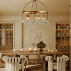 Aubluxe Round Two - Tier Chandelier - Cyran Lamps