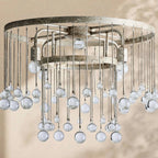 Aubrey Crystal Ball Flushmount Lamp - Cyran Lamps