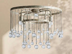 Aubrey Crystal Ball Flushmount Lamp - Cyran Lamps