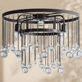 Aubrey Crystal Ball Flushmount Lamp - Cyran Lamps
