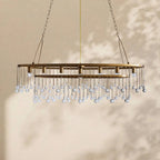 Aubrey Crystal Ball Oval Chandelier 7 Lights - Cyran Lamps
