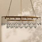 Aubrey Crystal Ball Oval Chandelier 7 Lights - Cyran Lamps