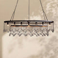 Aubrey Crystal Ball Oval Chandelier 7 Lights - Cyran Lamps