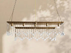 Aubrey Crystal Ball Rectangular Chandelier 47'' 60'' - Cyran Lamps