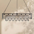 Aubrey Crystal Ball Rectangular Chandelier 47'' 60'' - Cyran Lamps