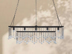 Aubrey Crystal Ball Rectangular Chandelier 47'' 60'' - Cyran Lamps
