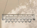 Aubrey Crystal Ball Rectangular Chandelier 47'' 60'' - Cyran Lamps