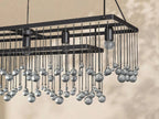 Aubrey Crystal Ball Rectangular Chandelier 47'' 60'' - Cyran Lamps