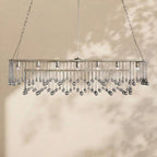 Aubrey Crystal Ball Rectangular Chandelier 47'' 60'' - Cyran Lamps