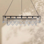 Aubrey Crystal Ball Rectangular Chandelier 47'' 60'' - Cyran Lamps