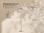 Aubrey Crystal Ball Rectangular Chandelier 47'' 60'' - Cyran Lamps
